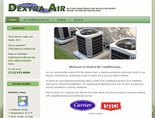 Tablet Screenshot of dextraair.com